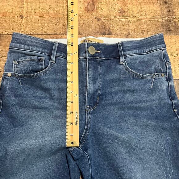 Democracy Absolution Women's Medium Wash Tummy Control Straight Leg Jeans Sz 12 - Picture 5 of 6